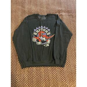 Vintage 90's Toronto Raptors NBA Sweatshirt Mens Crewneck Size L Great Condition
